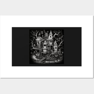 Haunted Mansion Brut Noir Posters and Art